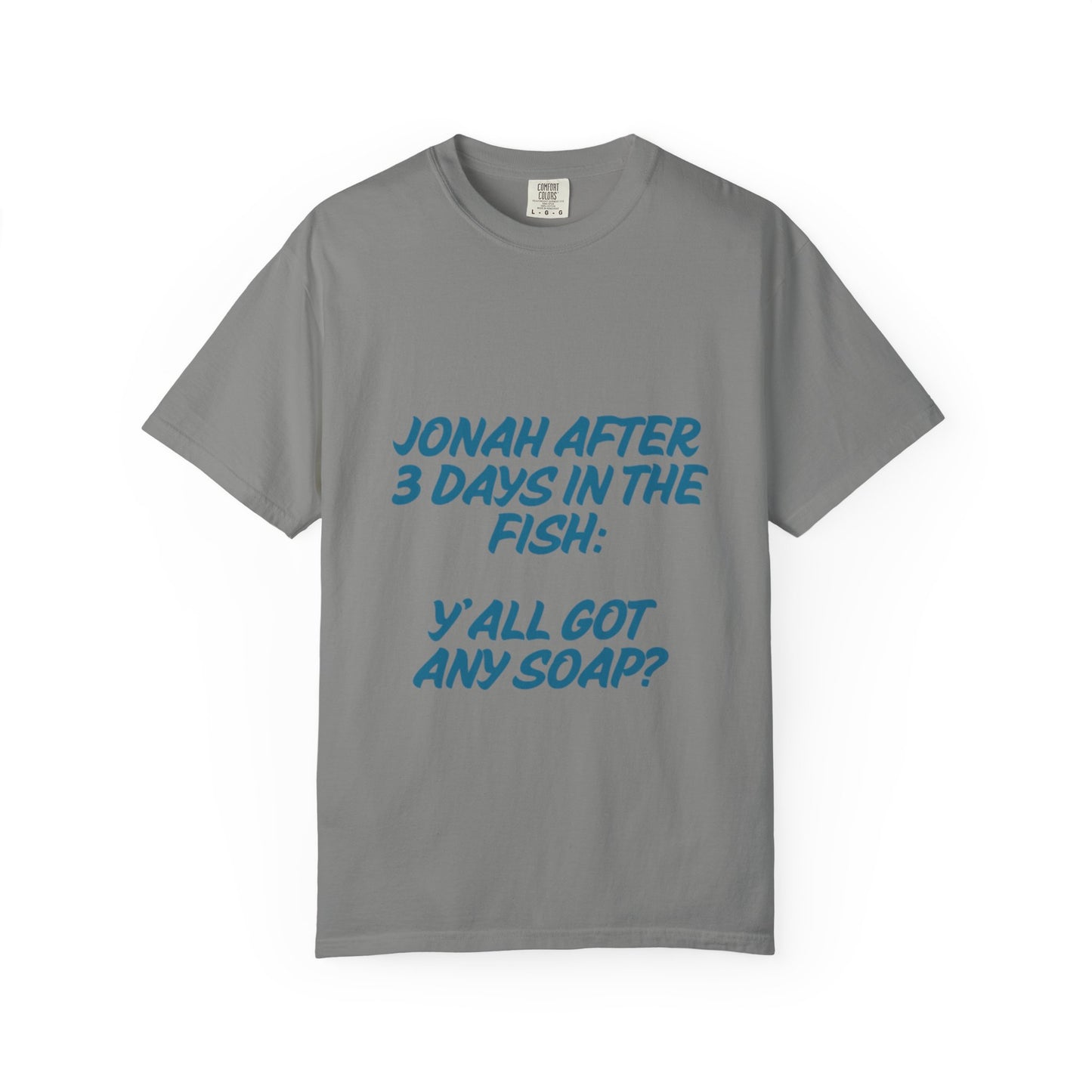 Funny Jonah Fish T-Shirt | Unisex Garment-Dyed Tee for Ocean Lovers and Humor Enthusiasts