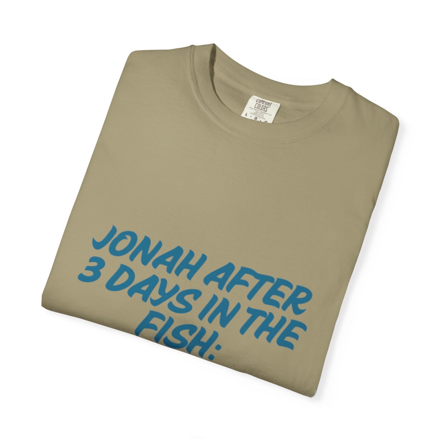 Funny Jonah Fish T-Shirt | Unisex Garment-Dyed Tee for Ocean Lovers and Humor Enthusiasts