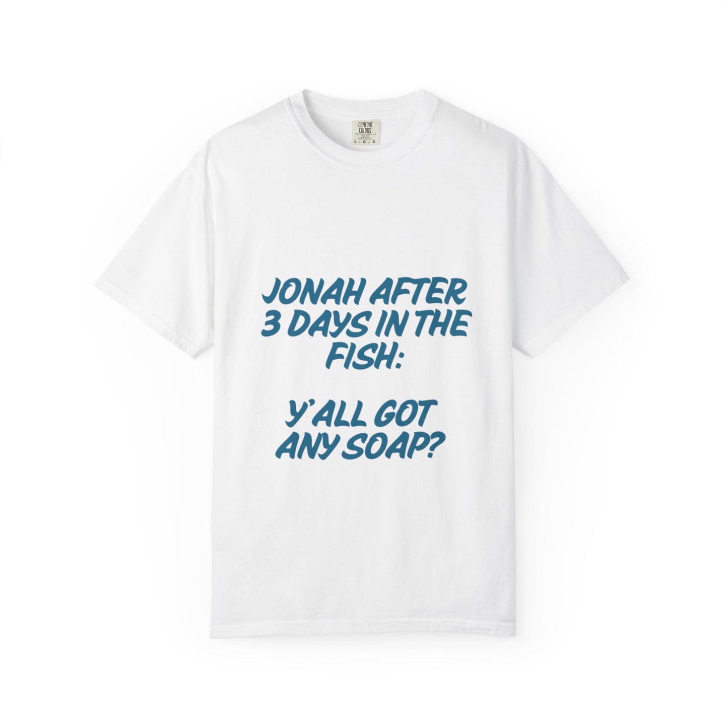 Funny Jonah Fish T-Shirt | Unisex Garment-Dyed Tee for Ocean Lovers and Humor Enthusiasts