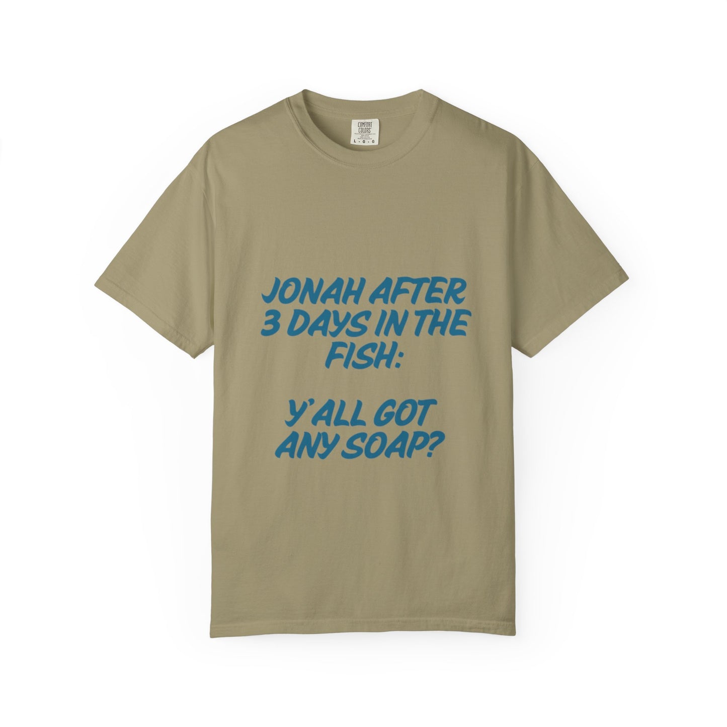 Funny Jonah Fish T-Shirt | Unisex Garment-Dyed Tee for Ocean Lovers and Humor Enthusiasts