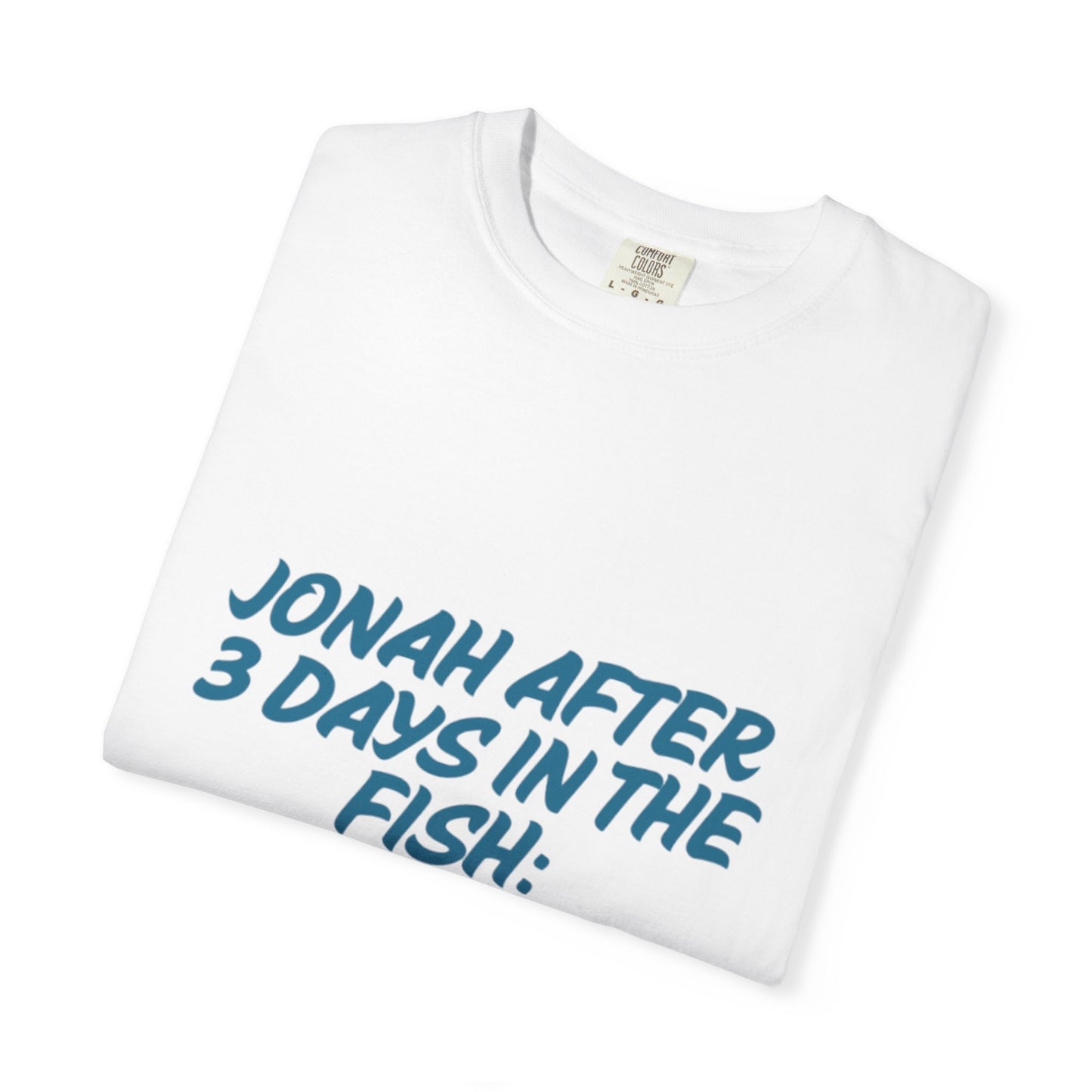 Funny Jonah Fish T-Shirt | Unisex Garment-Dyed Tee for Ocean Lovers and Humor Enthusiasts