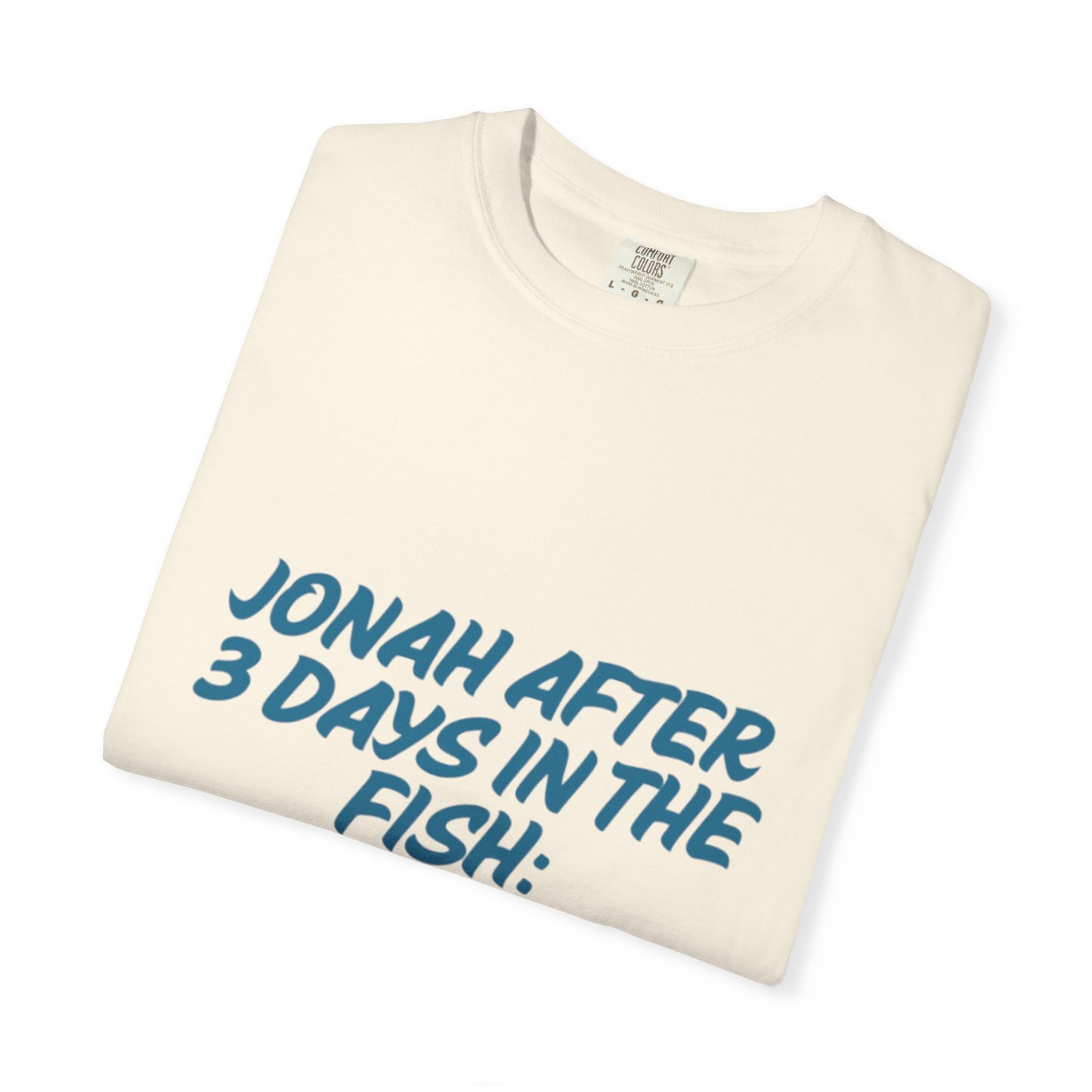 Funny Jonah Fish T-Shirt | Unisex Garment-Dyed Tee for Ocean Lovers and Humor Enthusiasts