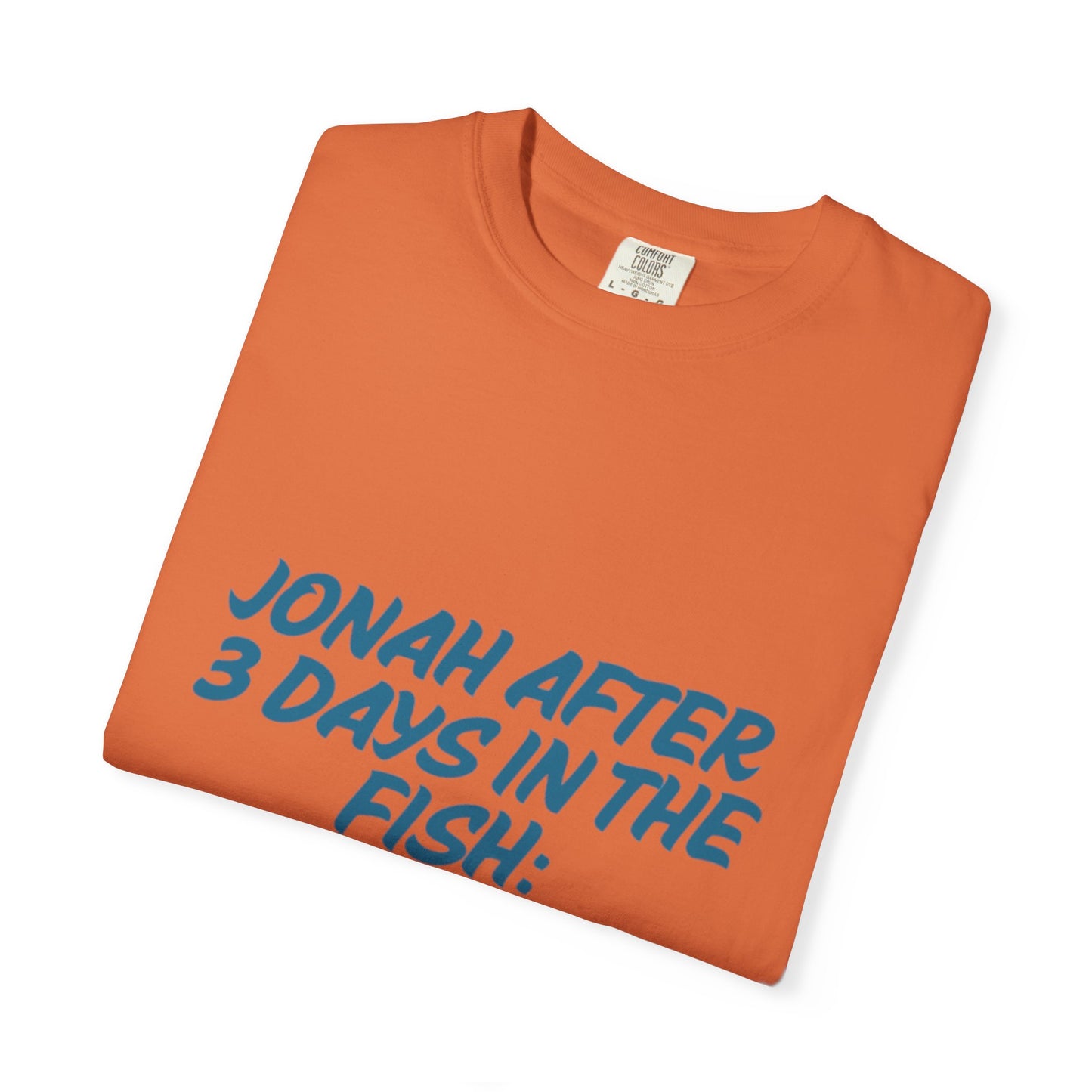 Funny Jonah Fish T-Shirt | Unisex Garment-Dyed Tee for Ocean Lovers and Humor Enthusiasts