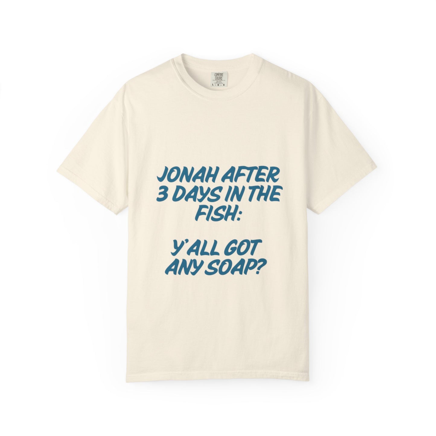 Funny Jonah Fish T-Shirt | Unisex Garment-Dyed Tee for Ocean Lovers and Humor Enthusiasts