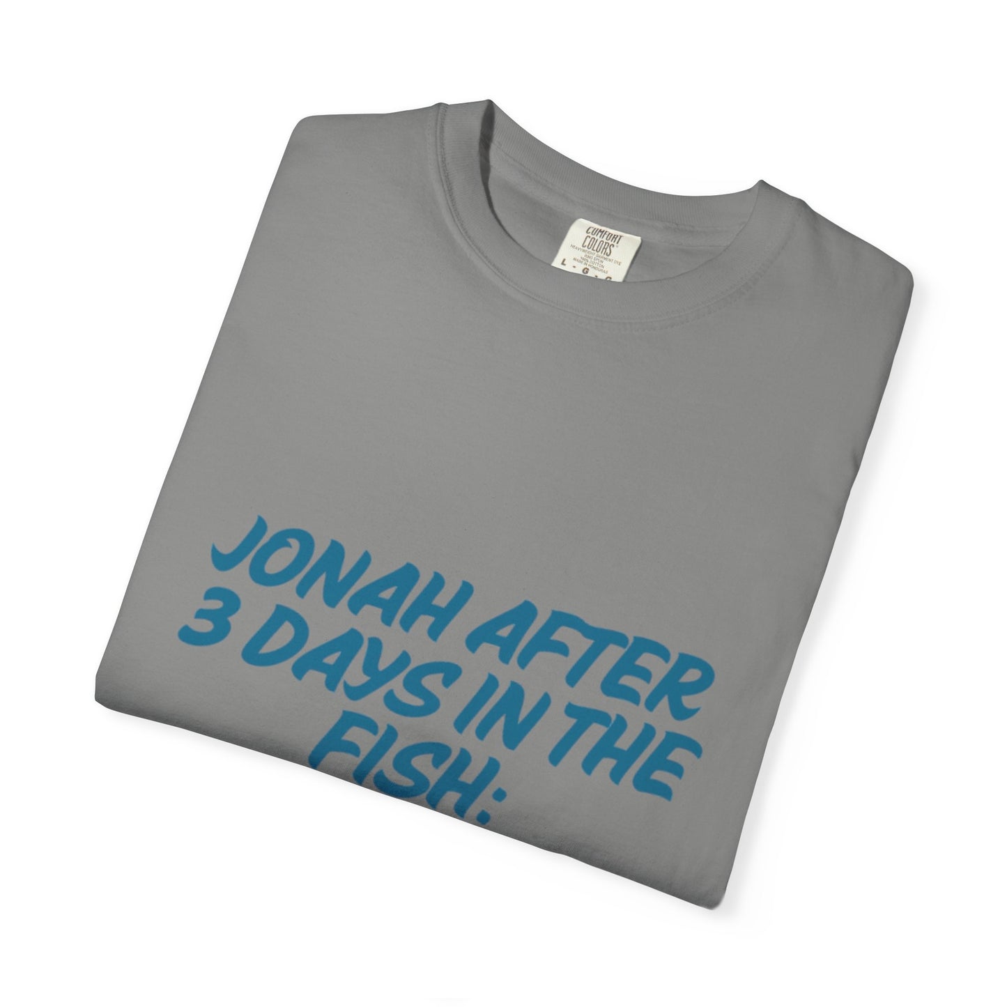 Funny Jonah Fish T-Shirt | Unisex Garment-Dyed Tee for Ocean Lovers and Humor Enthusiasts