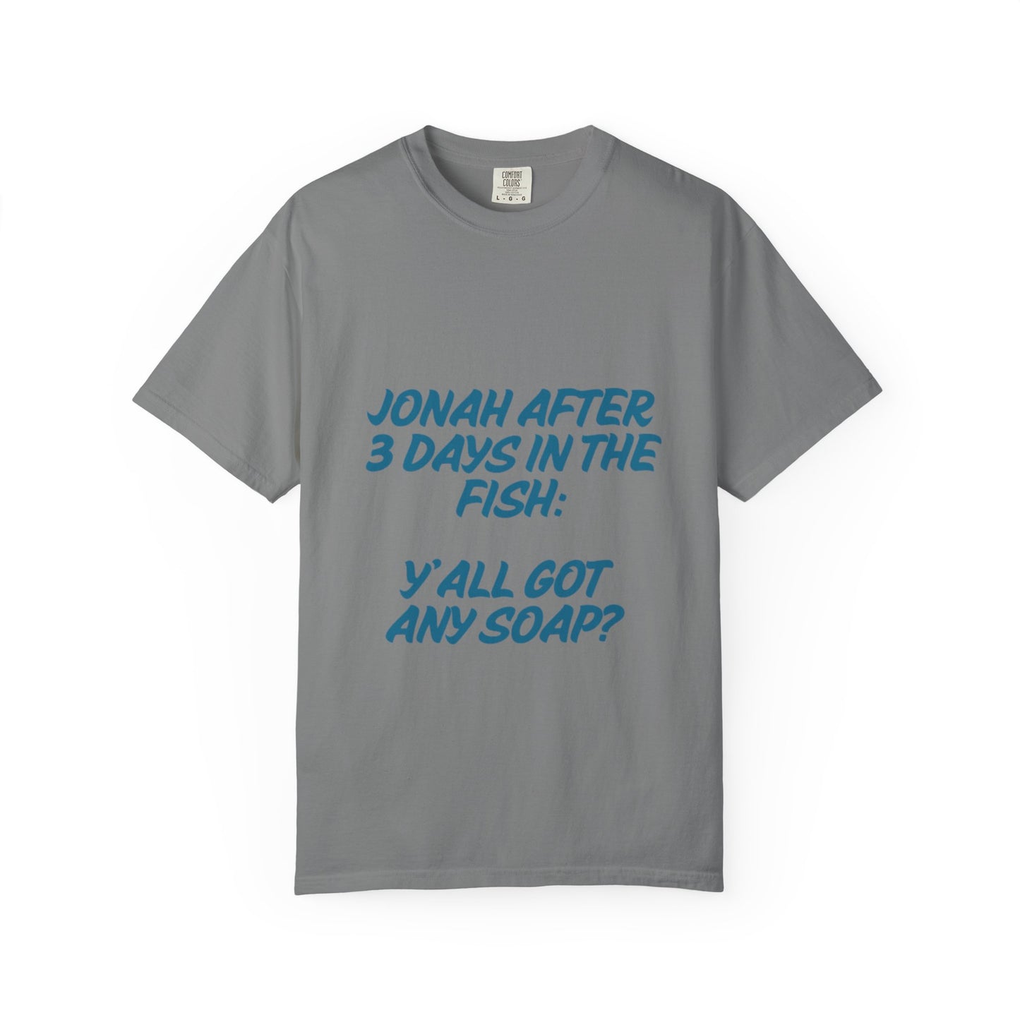 Funny Jonah Fish T-Shirt | Unisex Garment-Dyed Tee for Ocean Lovers and Humor Enthusiasts